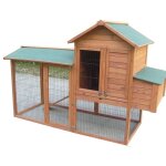 Poulailler bicorps grande taille double toit bitum 2, 13m - pour 5 - 8 poules