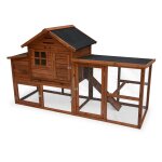 Poulailler 4 poules bois de sapin avec enclos geline