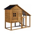Poulailler lily avec pondoir en bois - marron Poulailler lily avec pondoir en bois - marron