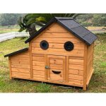 Poulailler burma toit shingle ouvrant 2  4 poules bois