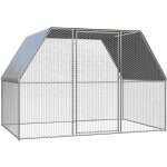 Poulailler dextérieur 3x2x2 m acier galvanisé poulailler dextérieur animaux enclos clapier®jmvgwe® Poulailler dextérieur 3x2x2 m acier galvanisé poulailler dextérieur animaux enclos clapier®jmvgwe®