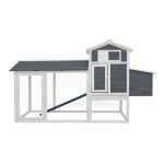 Poulailler en gris clapier lapini�re grand espace libre nichoir