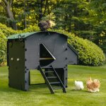 Poulailler sur�lev� en plastique recycl� the penthouse taille l 8 � 15 poules - nestera