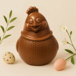 Poule chandail en chocolat lait de p�ques