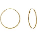 Boucles doreilles plaqué or fines créoles 3cm - les poulettes bijoux Boucles doreilles plaqué or fines créoles 3cm - les poulettes bijoux