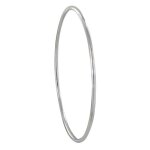 Les poulettes bijoux - bracelet argent rhodi jonc trs fin rond 58cm