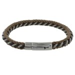 Les poulettes bijoux - bracelet homme torsade tricolore coton