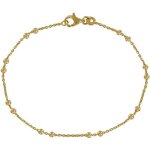 Les poulettes bijoux - bracelet plaqu or et billes