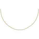 Chaine en plaqu or 1mm maille ronde - les poulettes bijoux - 3 tailles