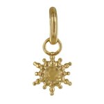 Les poulettes bijoux - pendentif plaqu� or mini soleil de billes