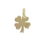 Les poulettes bijoux - pendentif plaqu or mini trfle
