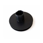 Poulie - embout octo 40 - diam. 123 mm - pour sangle volet roulant - compatible joue 137