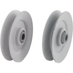 Poulie a gorge trapezoidale - amf / noma - ayp 110484 - hauteur 1588 mm - al�sage 95 mm - diam�tre 7779 ...