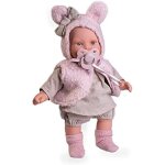 Poupe antonio juan - kika larmitaines avec gilet doreille - mcanisme lloro / cry - rose - pour enfant ...
