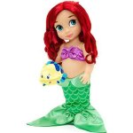 Poup�e ariel animator disney la petite sir�ne 39cm - fille - peluche satin flounder