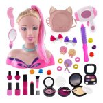 Poup�es de coiffure et de maquillage pour enfants 35 accessoires de coiffure jouets de coiffure et de ...