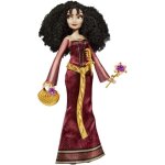 Poupe - disney - mre gothel - 28 cm - robe rouge noire et dore - accessoires cachs