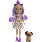 Poupe enchantimals - hkn11 - 15cm - chien trusty - multicolore - violet
