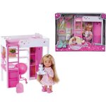 Poupée evi love chambre smoby - rose / multicolore - 24x18x8, 5 cm Poupée evi love chambre smoby - rose / multicolore - 24x18x8, 5 cm