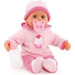 Poupe first words baby - bayer - 38 cm - 24 sons de bb - biberon et ttine inclus