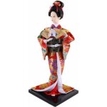 Poup�e japonaise en kimono rouge ? geisha nippone