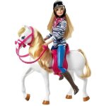 Poupe mannequin et accessoires barbie - cfn42 - cheval inclus