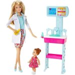 Poupe mannequin barbie - ccp71 - docteur - blouse blanche et stthoscope - inclus petite fille et accessoires ...