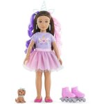 Poupe mannequin - corolle - luna licorne - 28 cm - 4 accessoires - mixte
