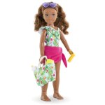 Poup�e mannequin melody � la plage - corolle girls - 28 cm - senteur vanille - 5 accessoires
