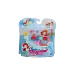 Mini princesse : ariel la petite sirene avec le crabe sebastien et son bateau - poupee disney princesse ...