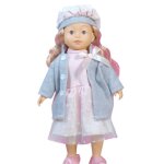 Poup�e parlante bambolina 46 cm ? parle chante et raconte cendrillon manteau gris + 14 accessoires