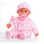 Poupon bb bayer design - mon bb premiers mots - rose - 38 cm - 24 sons