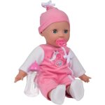 Poupon laura parle 38 cm - simba - corps souple - 24 sons - rose