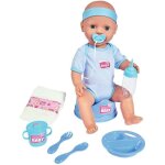 Poupon new born baby - simba - bleu - 43cm - accessoires inclus Poupon new born baby - simba - bleu - 43cm - accessoires inclus