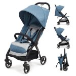 Poussette 2 en 1 0 - 36 mois 0 - 22 kg pliage intelligent cadre en aluminium - noir