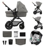 Poussette 3en1 combine kinderkraft moov2 air de la naissance  27 kg sige auto mink pro i - size inclus ...