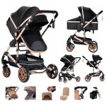 Poussette 3 en 1 magic zc poussette b�b� avec grande nacelle poussette trio poussette pliable compacte ...