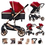 Poussette 3 en 1 magic zc poussette pour nouveau - n� poussette pliable automatique en un clic poussettes ...