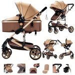 Poussette 3 en 1 magic zc poussette pliable automatique en un clic poussette pour nouveau - n� poussettes ...