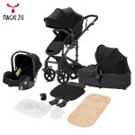 Poussette 3 en 1 magic zc poussette pousette trio 3 en 1 pousette pliage en un clic si�ge auto et nacelle ...