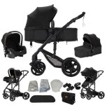 Poussette 3 en 1pousette trio 3 en 1siege autoposition allong�epour 0 - 3 anspliableoffrir un sac � langer?noi ...