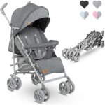 Poussette bébé canne compacte lionelo irma - de 6 à 36 mois - ceinture 5 points de sécurité - gris Poussette bébé canne compacte lionelo irma - de 6 à 36 mois - ceinture 5 points de sécurité - gris