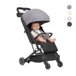 Poussette b�b� canne ultra compacte - mengda - d�s la naissance jusqu� 4 ans - gris