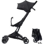 Poussette canne bebe2luxe piko ultra compacte et lgre cabine avion (noir)