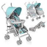 Poussette canne compacte lionelo elia - de 6 à 36 mois - ceinture 5 points de sécurité - gris / bleu Poussette canne compacte lionelo elia - de 6 à 36 mois - ceinture 5 points de sécurité - gris / bleu