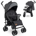 Poussette canne compacte lionelo irma - ceinture 5 points de sécurité - accessoires inclus - noir Poussette canne compacte lionelo irma - ceinture 5 points de sécurité - accessoires inclus - noir