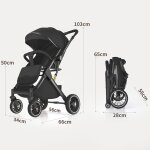 Poussette canneadapt�e aux enfants de 0 � 4 ans avec un si�ge inclinable r�glable qui peut sallonger ...