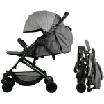 Bambisol poussette citadine yuko ds la naissance pliage 1 main gris chin eco