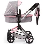 Poussette combine pour poupe bayer landau - gris - guidon ajustable - pour enfants de 3 ans et plus ...