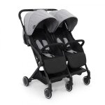 Poussette double buggy - baninni adige - pour duos et jumeaux - gris - 0  36 mois - jusqu 15kg